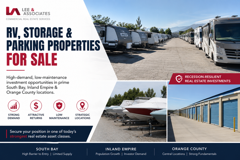 RV Storage & Parking Properties For Sale — South Bay, Inland Empire & Orange County