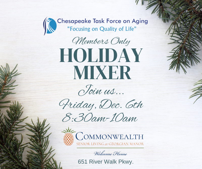 December "Members Only" Breakfast Mixer at Commonwealth Senior Living at Georgian Manor!