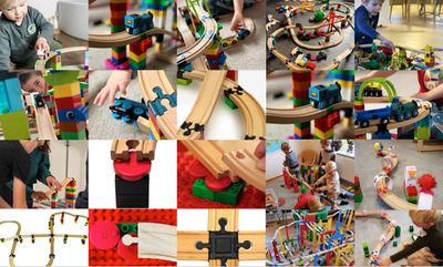 Toy 2 Track Connectors
