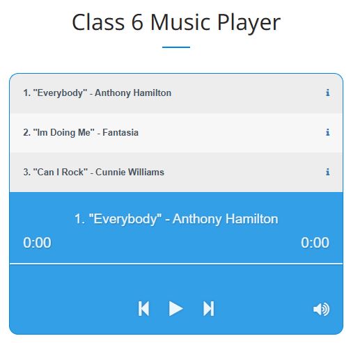 Class 6 Music Player