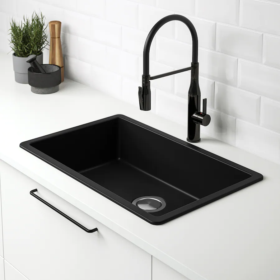 Black kitchen sink