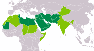 الأبجدية العربية العالم التوزيع.