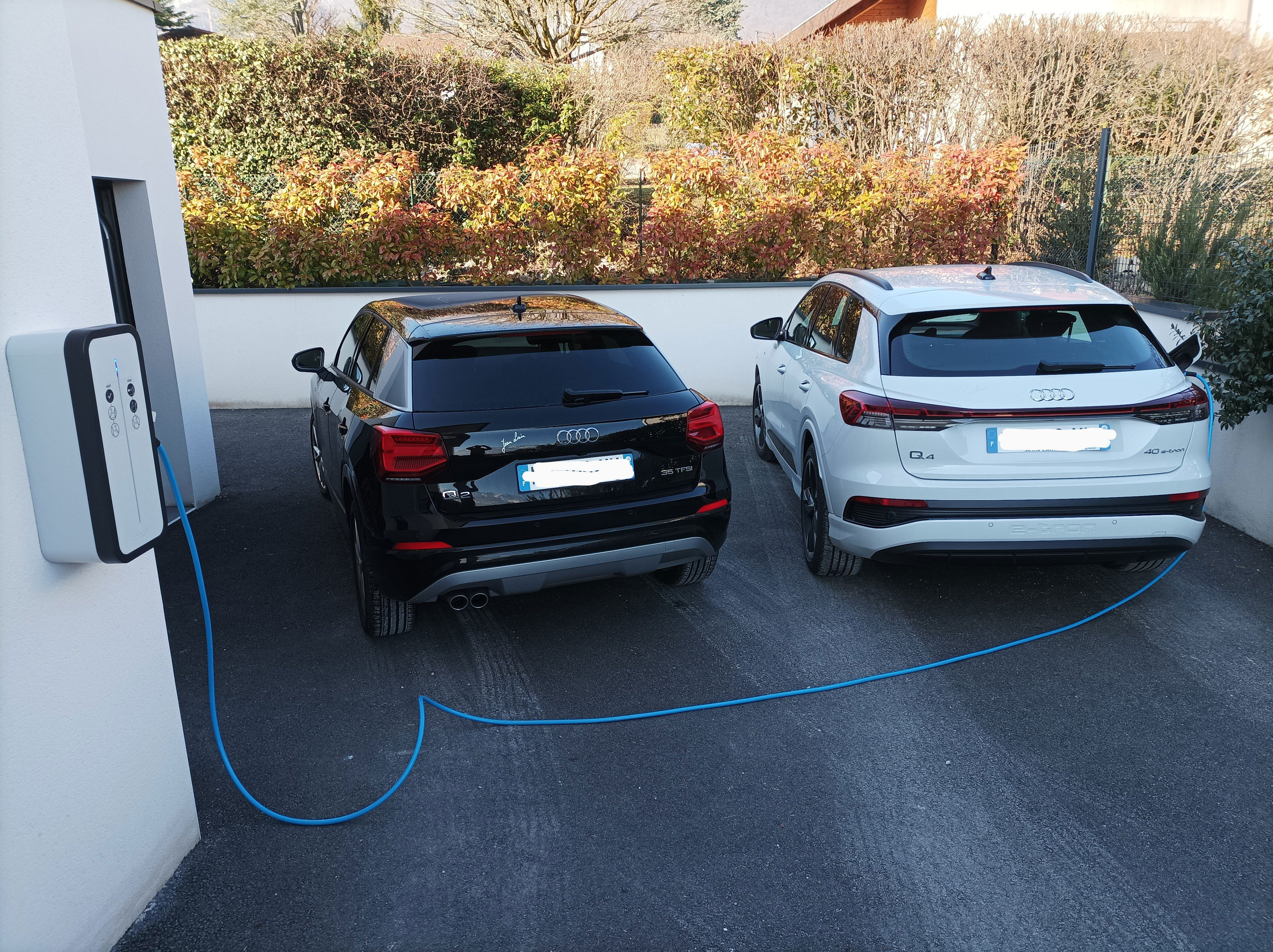 borne de recharge audi Q4 e-tron