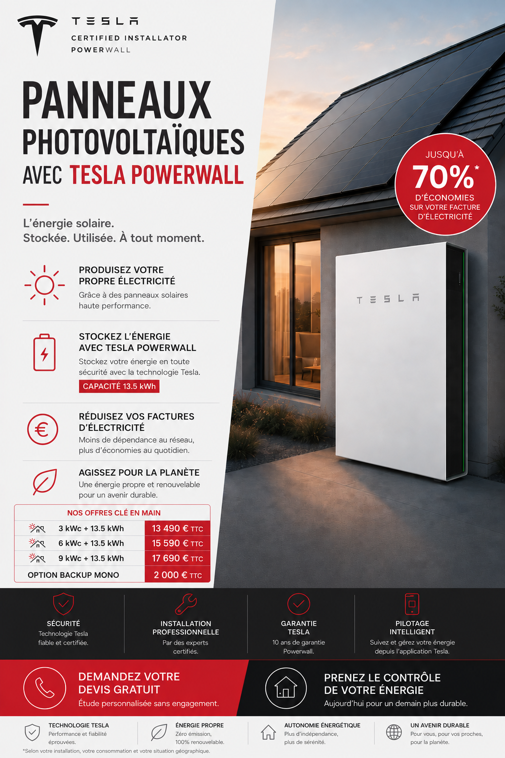tarif Tesla powerwall