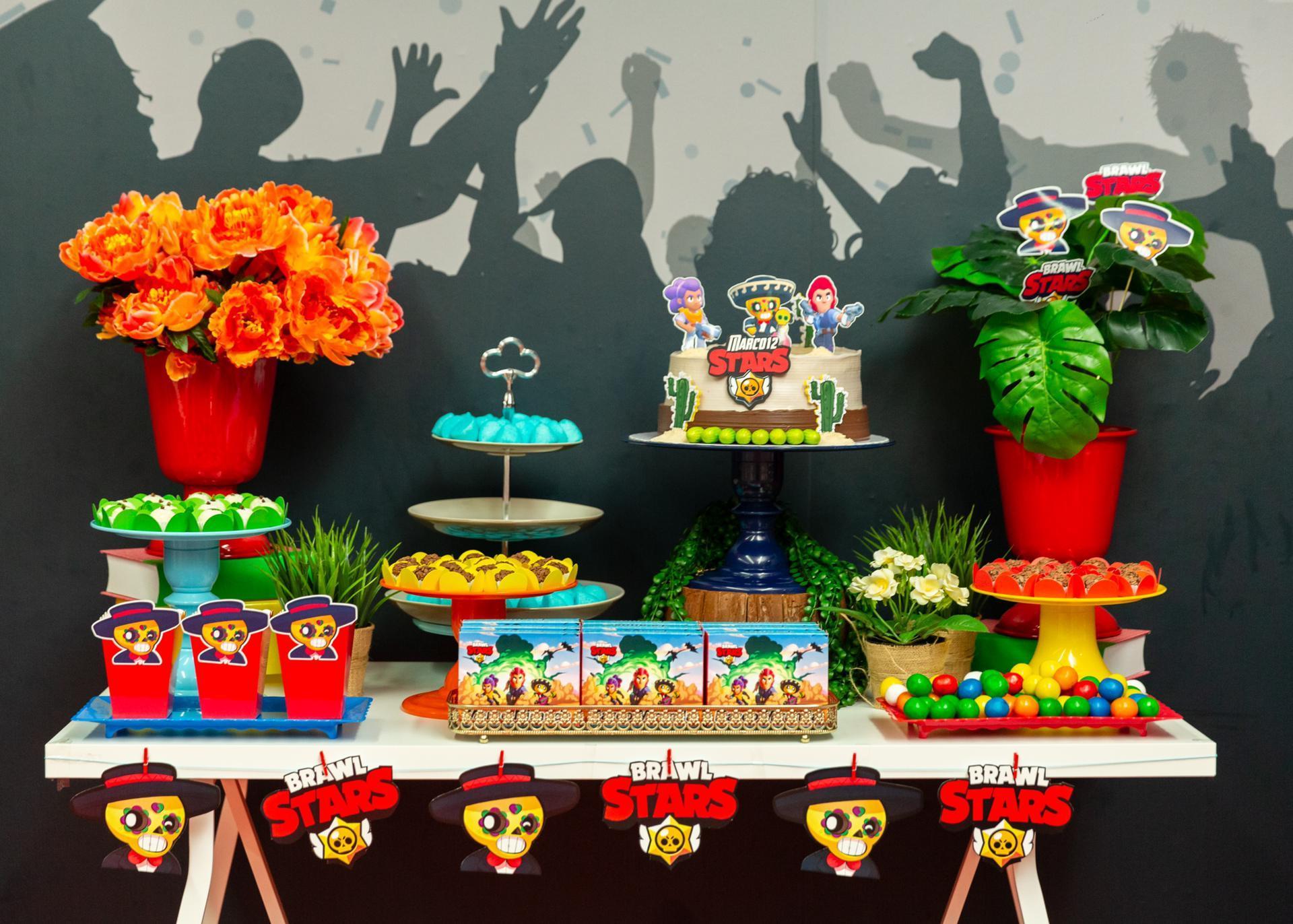 Decoração de festa Infantil Tema Brawl Stars