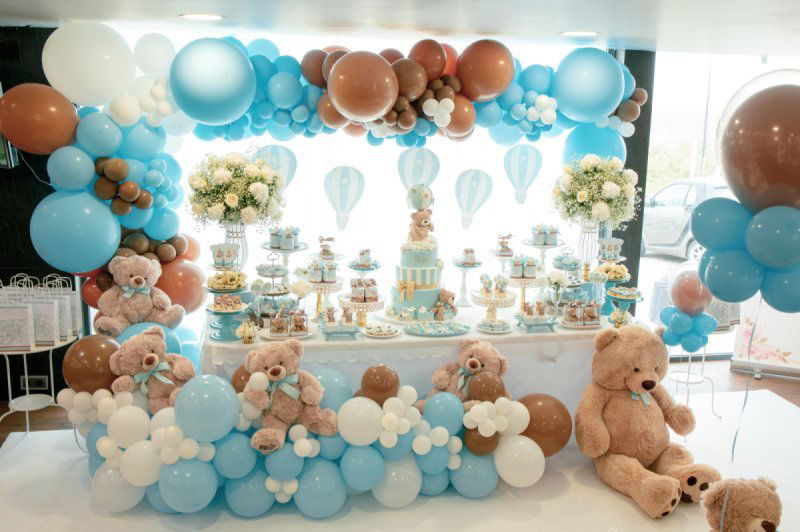 Decoração de festa infantil menino tema cor Azul