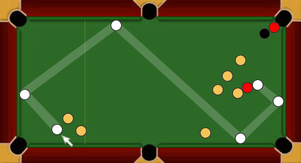 blackball pool rules escaping snookers