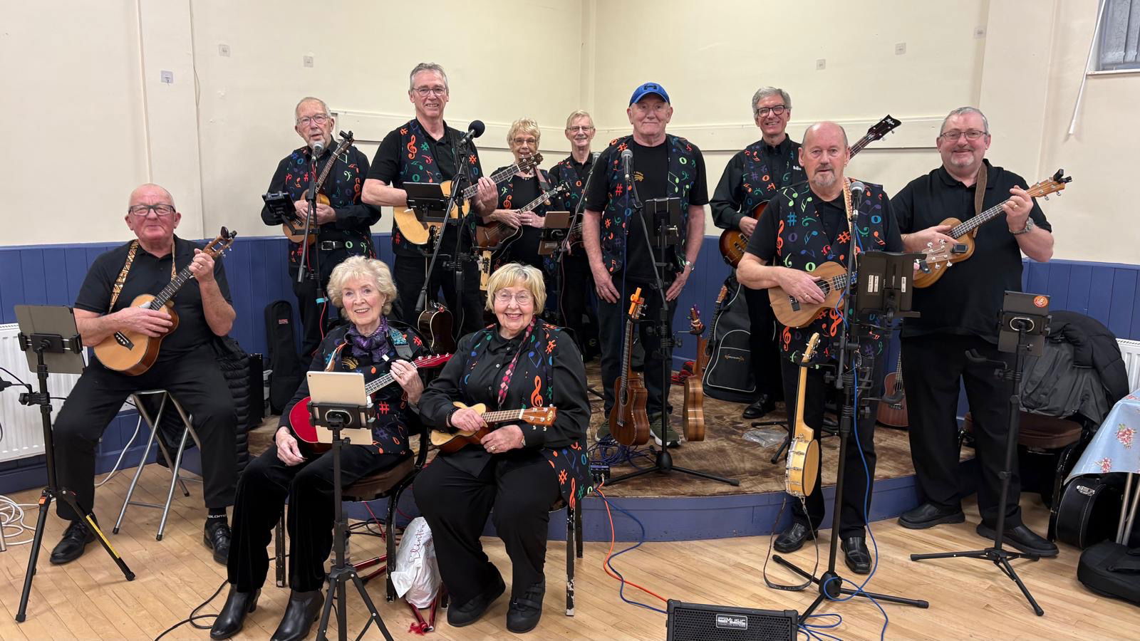 The D'Ukes of Halton Ukulele Band performed at Hood Manor Community Centre on 23rd January 2026