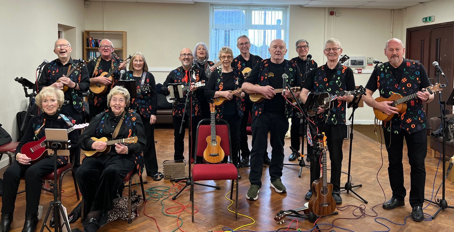 The D'Ukes of Halton Ukulele Band at the St John Fisher Jubilee Club 5th Feb 2026