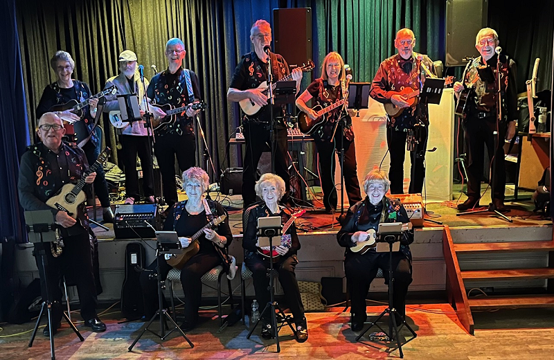 D'ukes of Halton Ukulele Band performed at St Aidan's Parish Centre Club, Huyton on Friday 20th March 2026