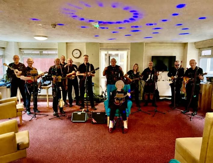 The D'Ukes of Halton Ukulele Band played at Halton View Care Home on Thursday 27th Aug 2026