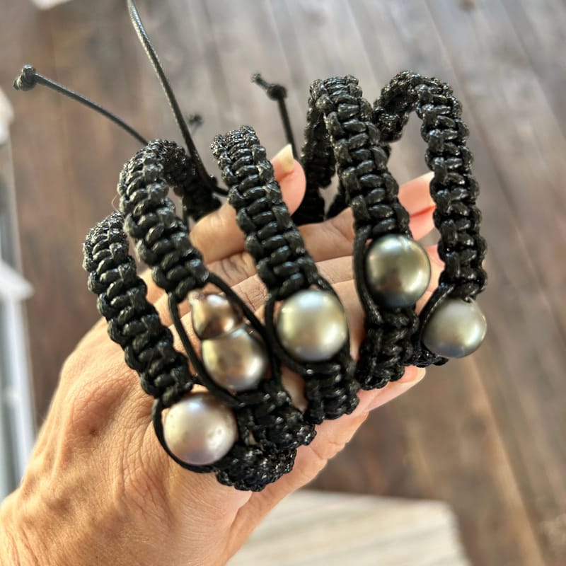 Bracelet avec une perle de Tahiti