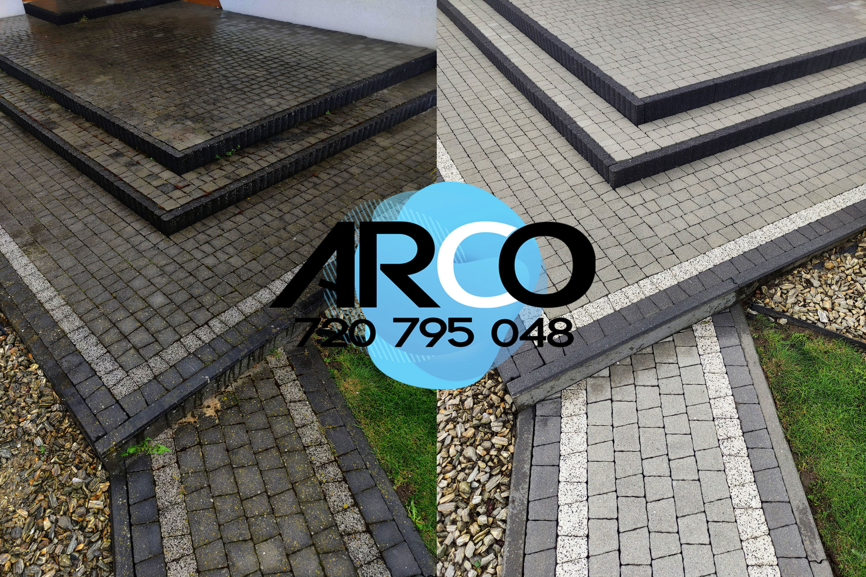 mycie czyszczenie kostki brukowej elewacji Ryglice