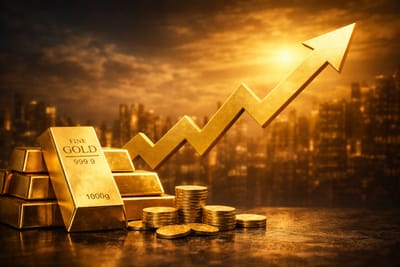 الذهب يقترب من قمم قياسية مع تصاعد المخاطر الجيوسياسية عالميًا