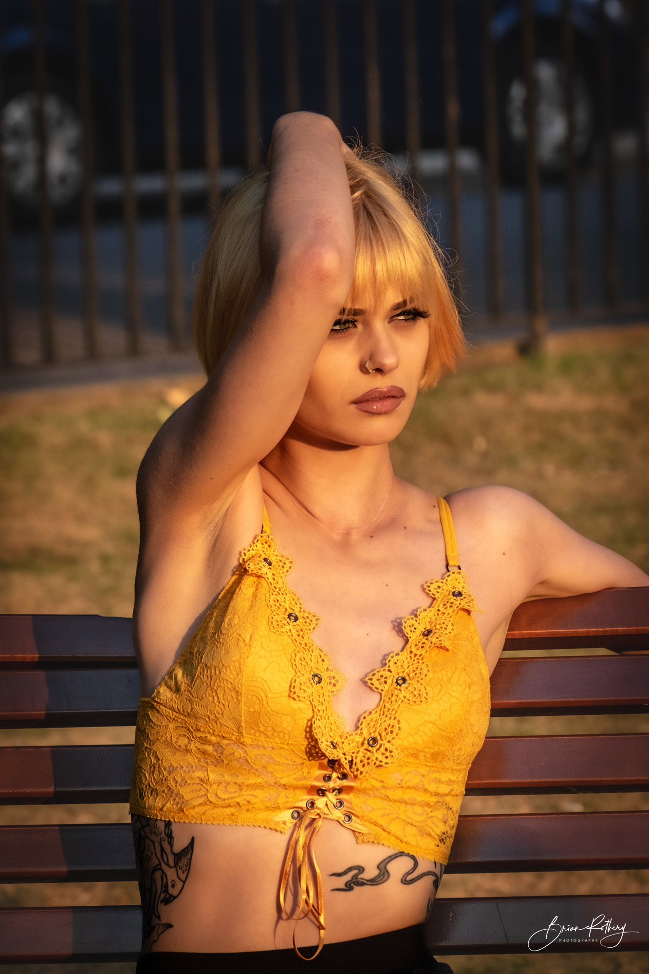 Chloe late afternoon in the park