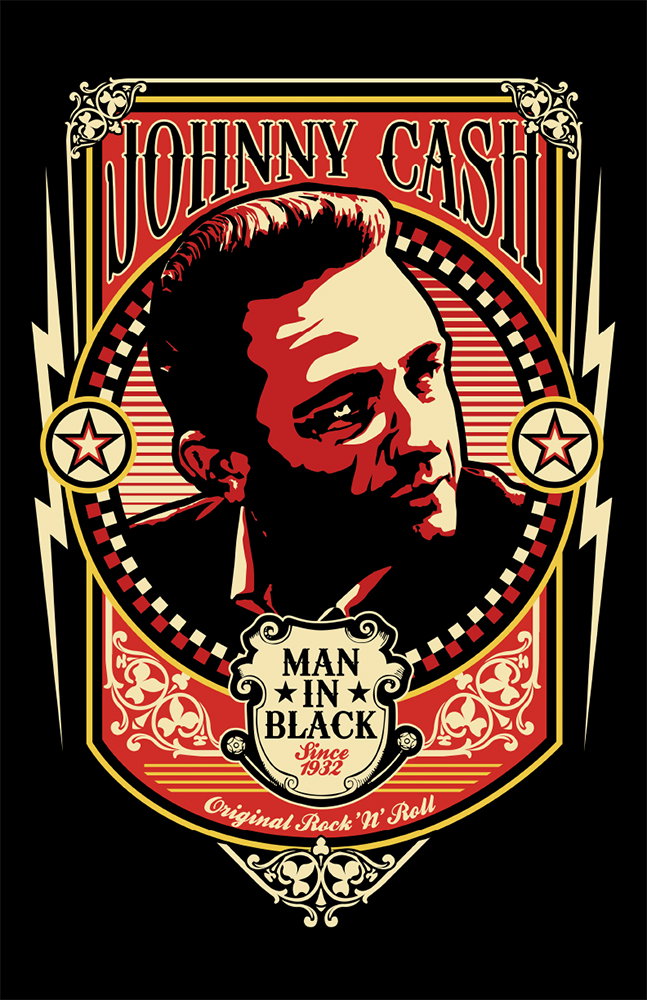 Johnny Cash - Man in Black 11x17 Poster