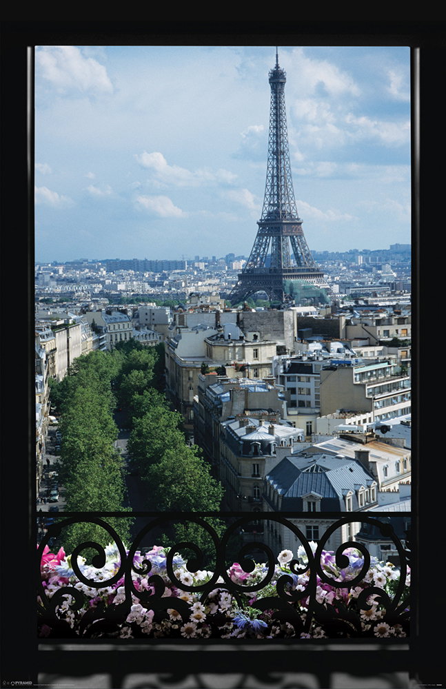 Window 11x17 Paris Window 11X17 Poster