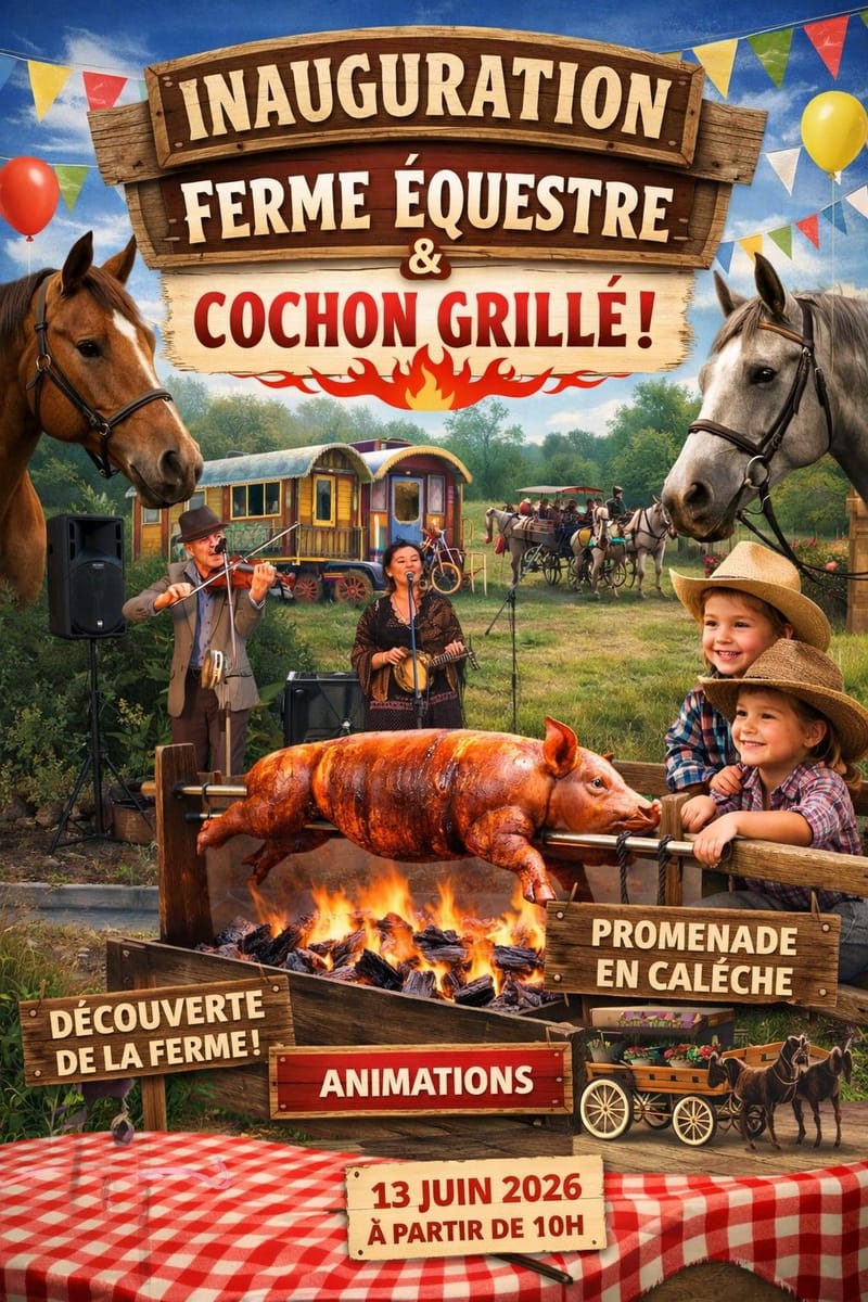 INAUGURATION DE LA FERME EQUESTRE ET REOUVERTURE DU BISTRO CONVIVIAL "LA PORCHERIE"