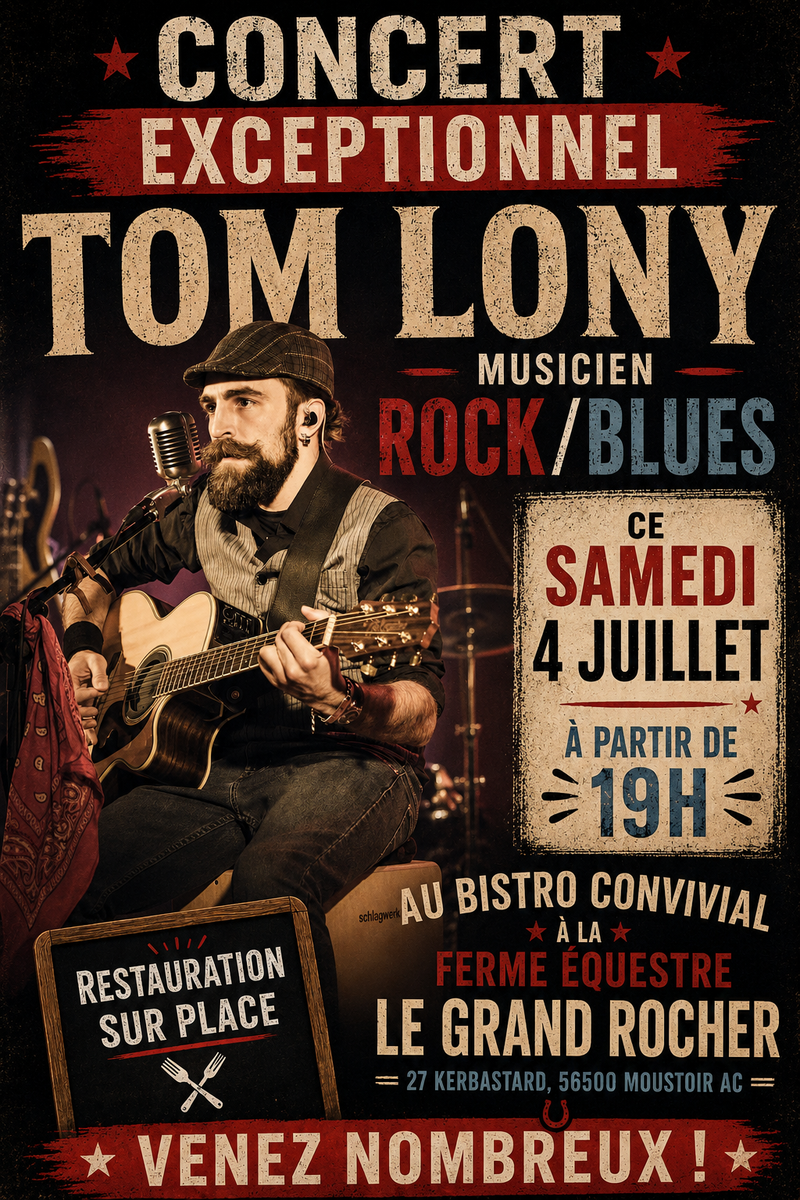 CONCERT EXCEPTIONEL DE TOM LONY