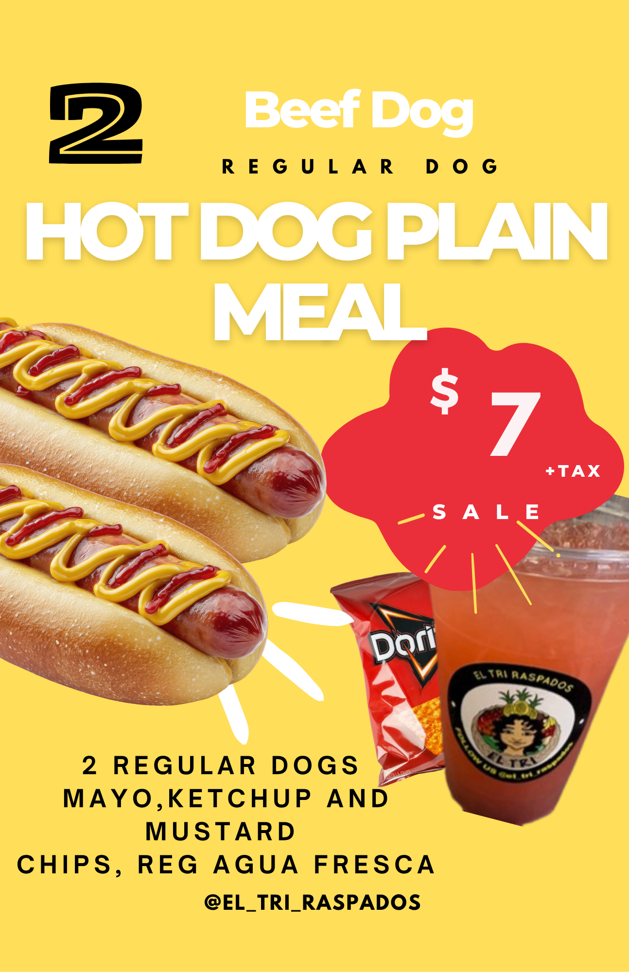 2 Beef Regular dog Meal