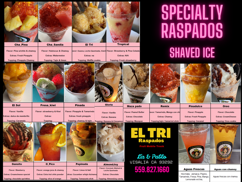 Raspados naturales- Shaved ice