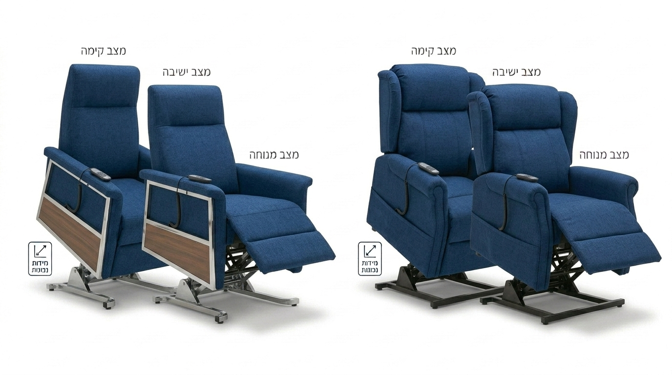 כורסת קימה חשמלית התקדמות מהפכנית בכורסאות עמידה אפקטיביות