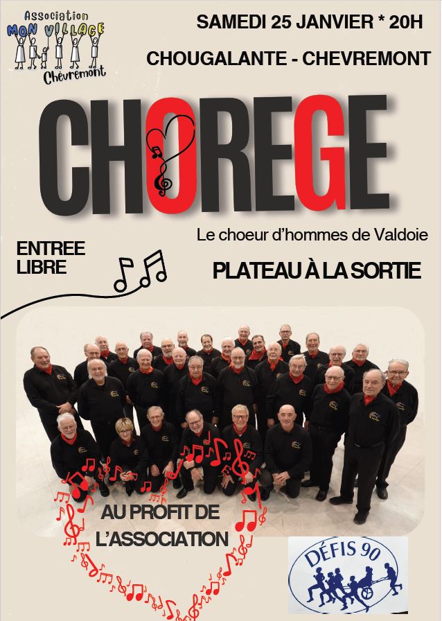 Concert choeur d'hommes CHOREGE