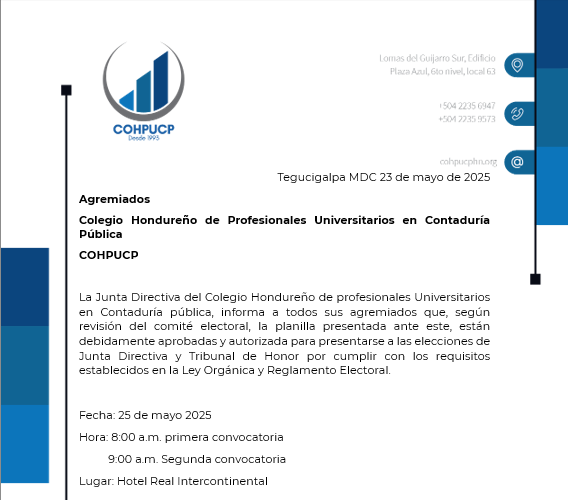 Elecciones COHPUCP 2025
