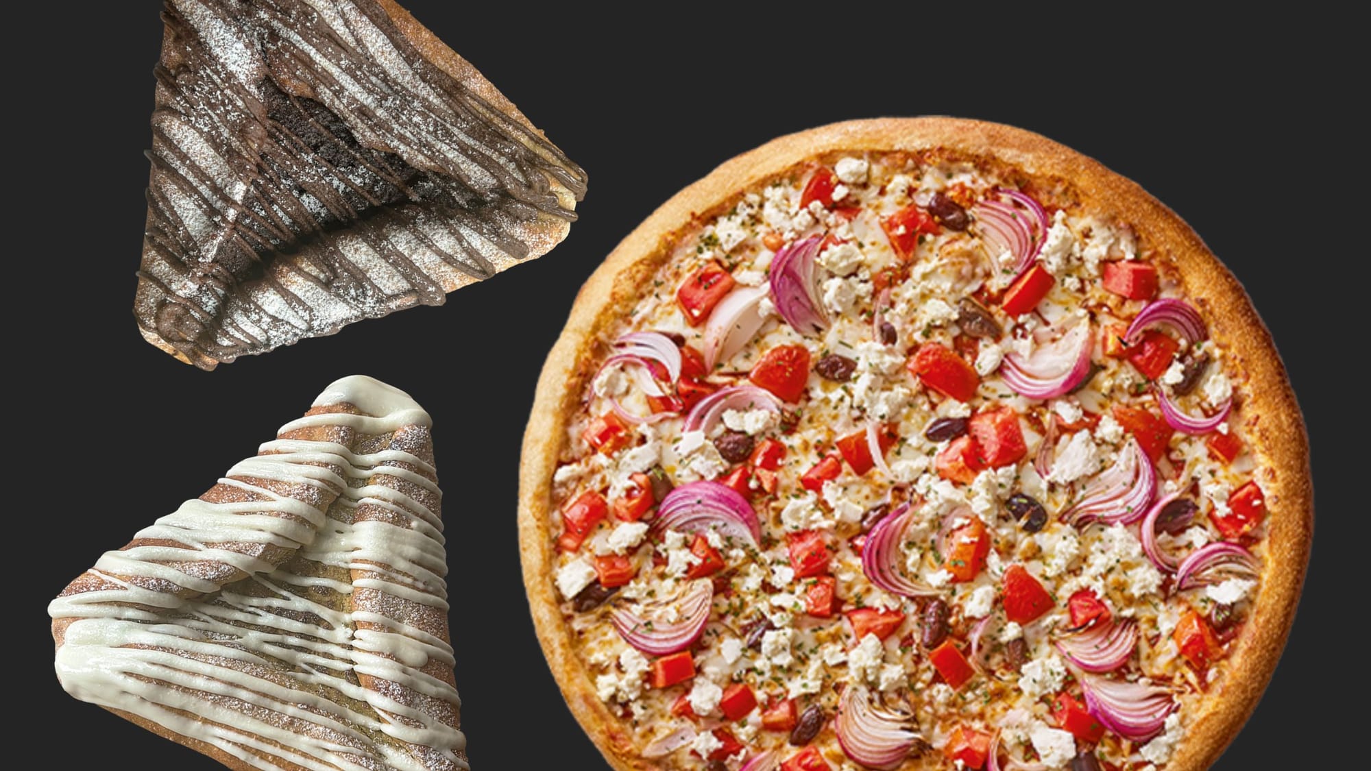 פיצה דומינו'ס וקינוח אוזן המן