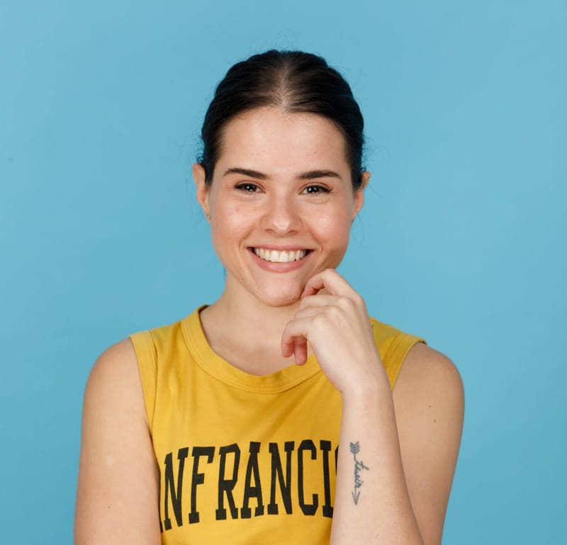 On stage, through the window