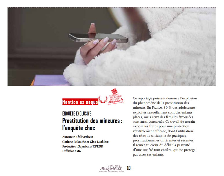 Prix Média Enfance Majuscule 2026 Mention ex aequo