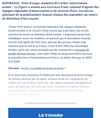 ENQUÊTE EXCLUSIVE M6 / Prisons sous tension : immersion avec l’unité d’élite de la pénitentiaire