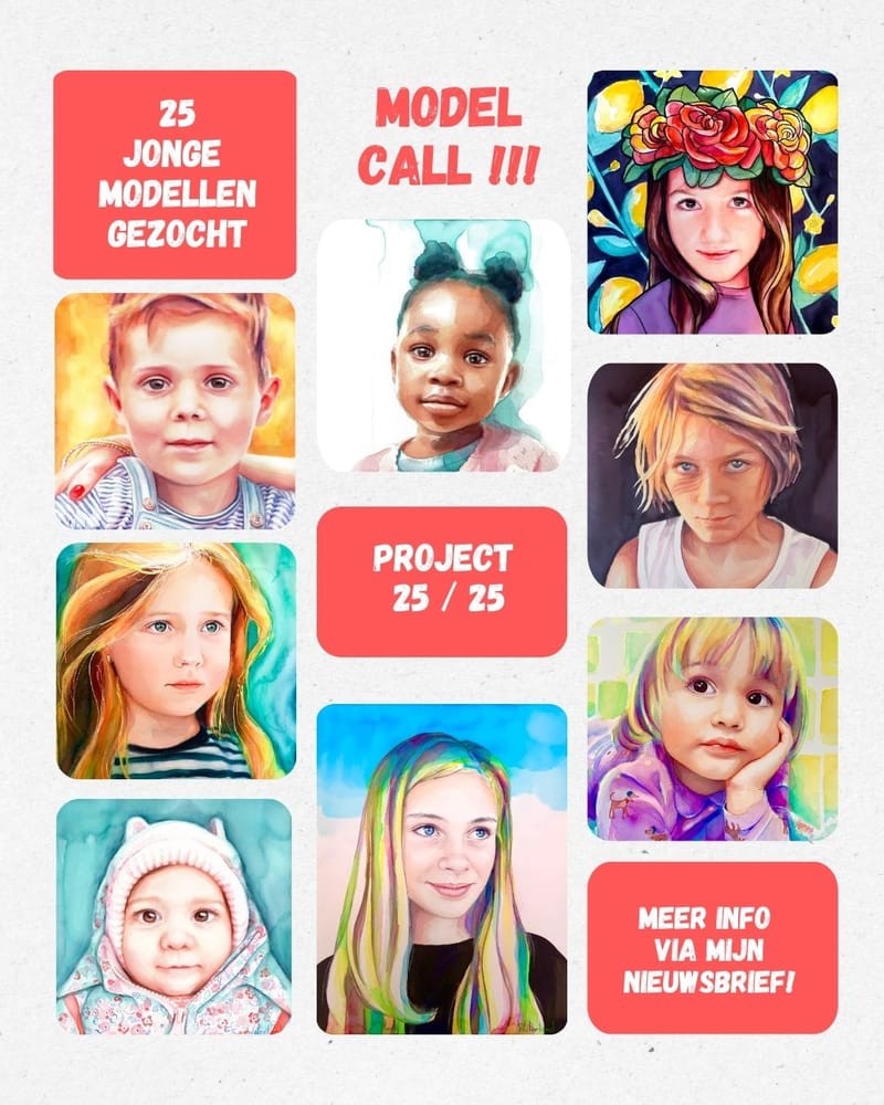 🎨 Modellen gezocht voor Project 25/25 🎨