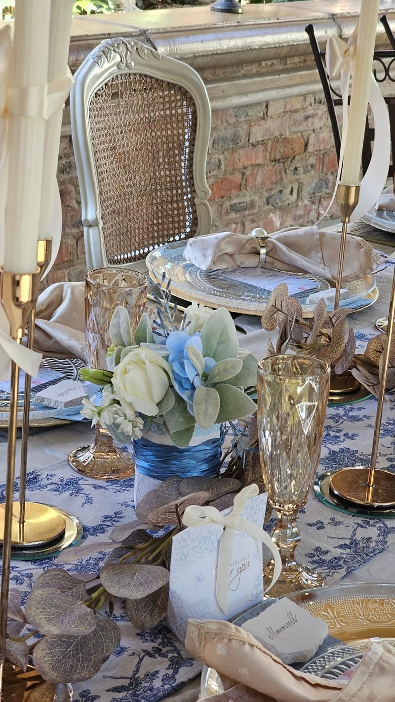 WITH A TOUCH OF BLUE