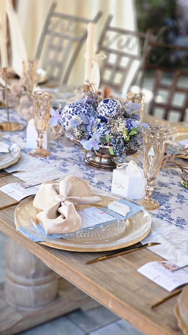 WITH A TOUCH OF BLUE