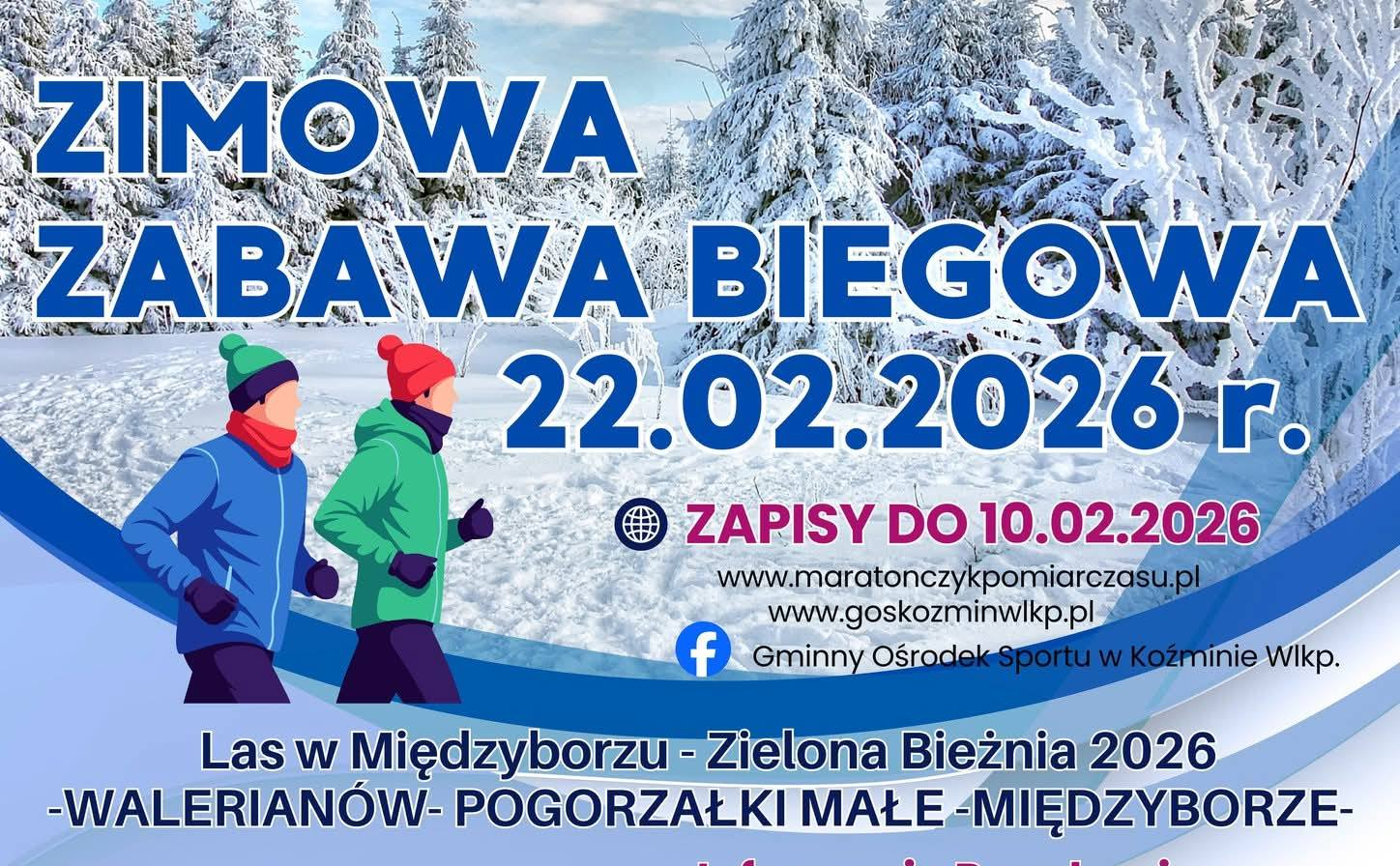Zimowa Zabawa Biegowa oraz inauguracja piątej edycji GP Powiatu Krotoszyńskiego.