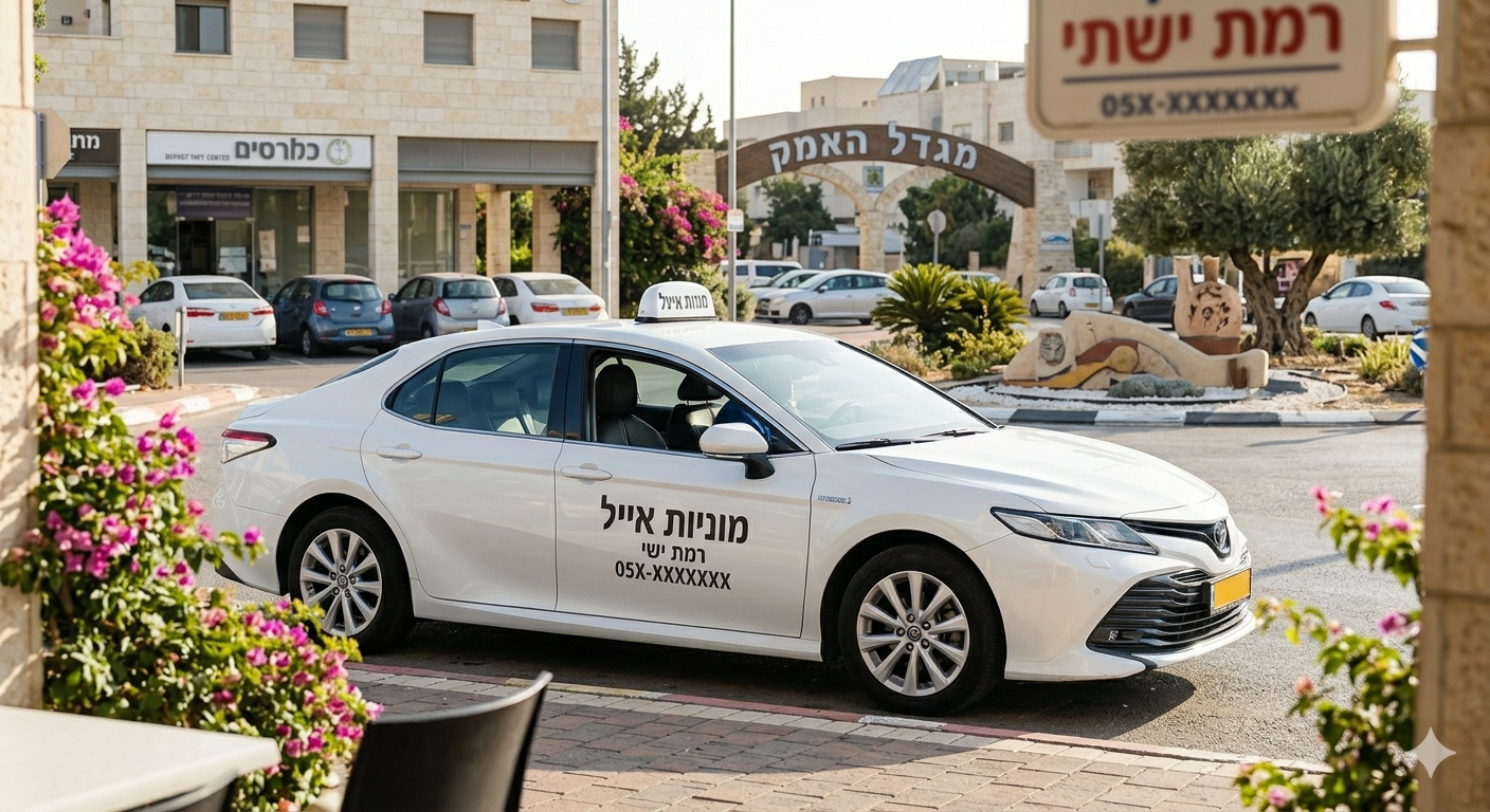 מוניות ברמת ישי בזמינות מיידית