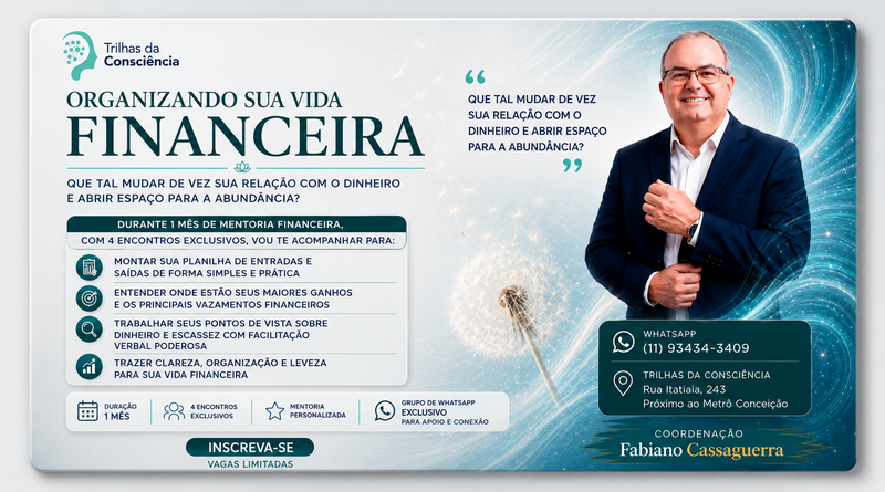 ORGANIZANDO SUA VIDA FINANCEIRA