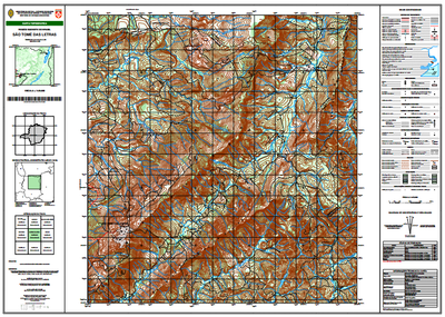 SÃO TOMÉ DAS LETRAS FRACIONADO 1:25000 - A4