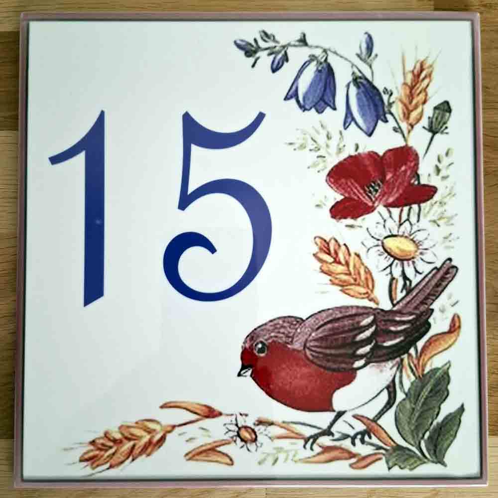 Plaque de maison chiffre de rue " 15 " réf. FG61_15