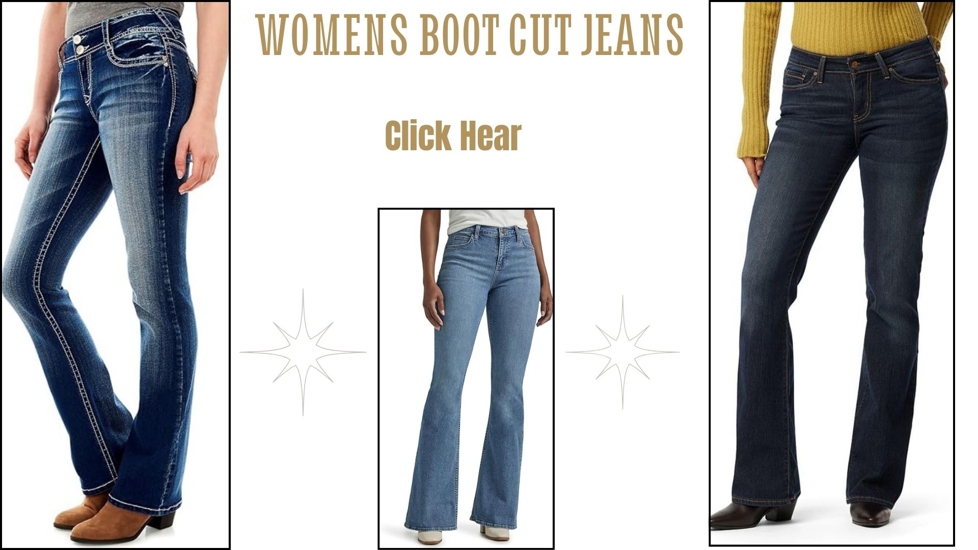 Versatile and flattering women's boot cut jeans.