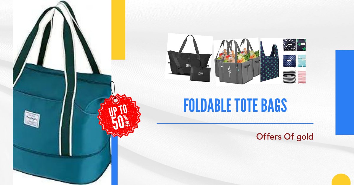  Compact and convenient foldable tote bag for easy storage and travel.