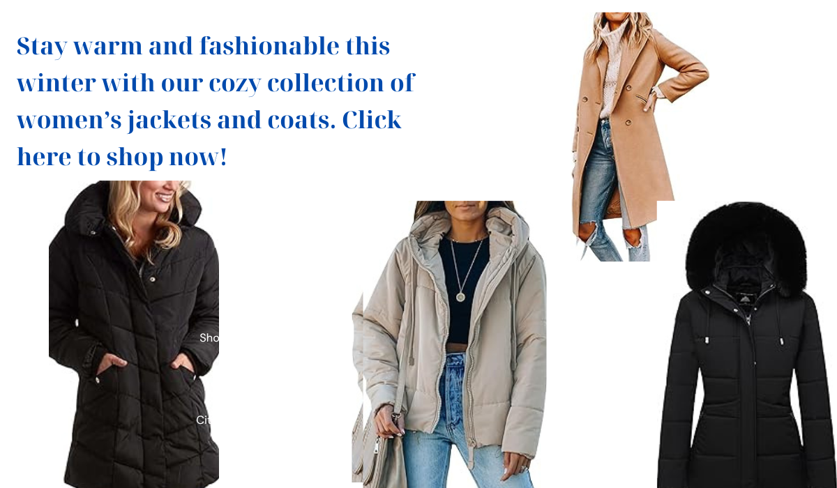 Stylish women's jackets and coats sale in various styles and colors. Stay warm and fashionable this season.