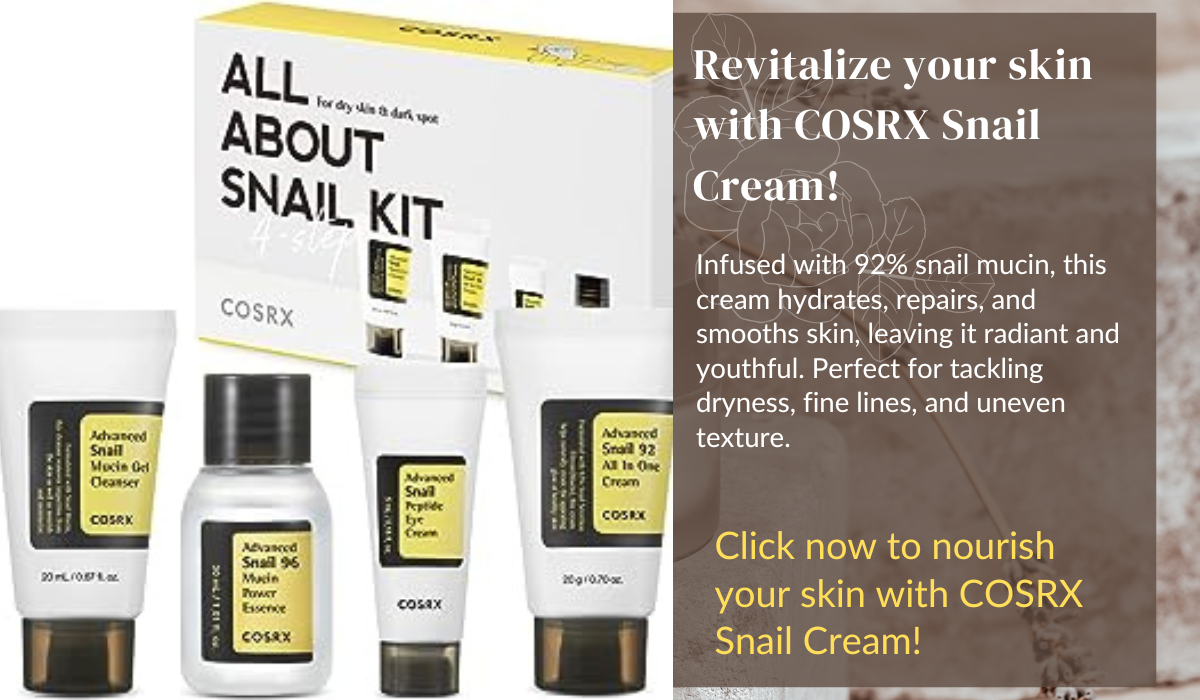 COSRX Snail Cream in sleek jar