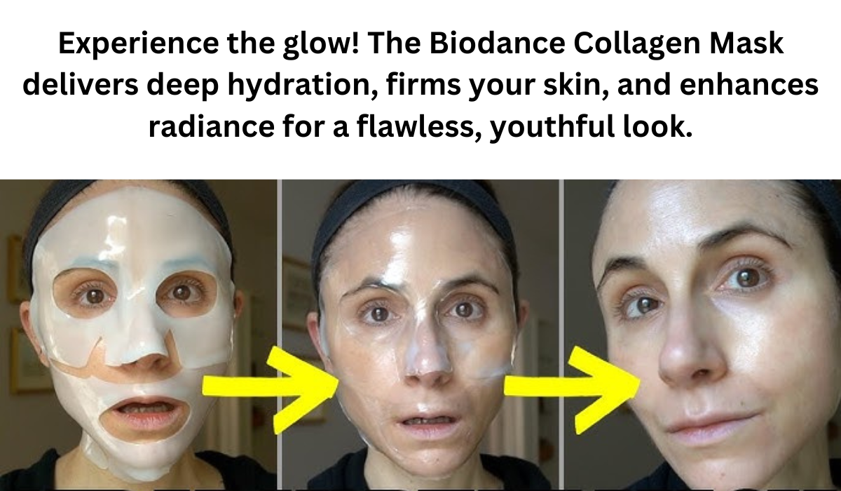 Close-up of hydrated, firm, and radiant skin, showcasing the key benefits of the Biodance Collagen Mask.