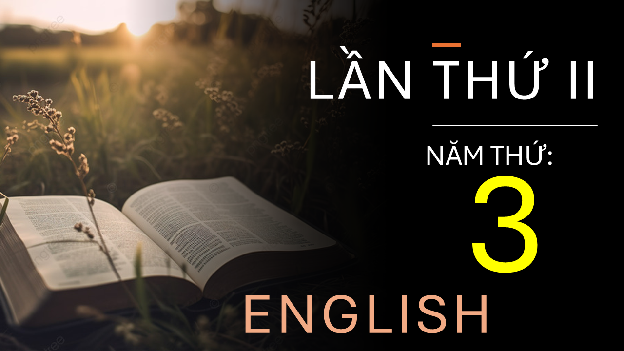 Chương Trình Đọc Kinh Thánh 3 Năm (Lần II Năm Thứ 3) - English