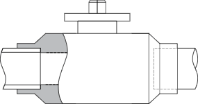 Glue Socket Pipe to Valve Connection