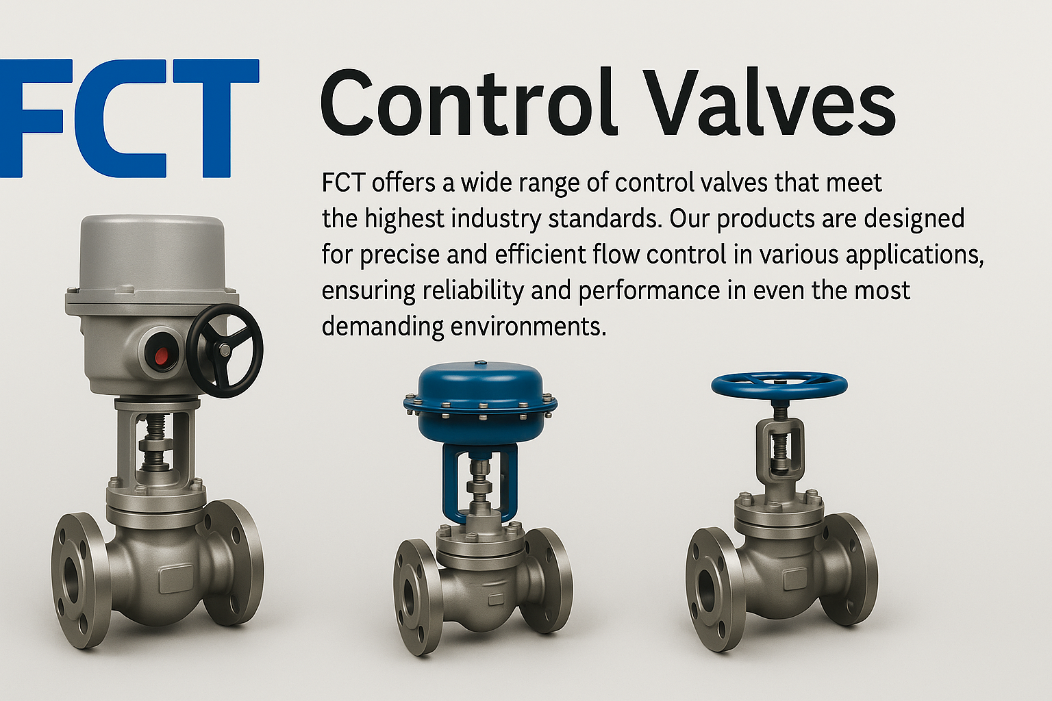 Control valves made by FCT Valve