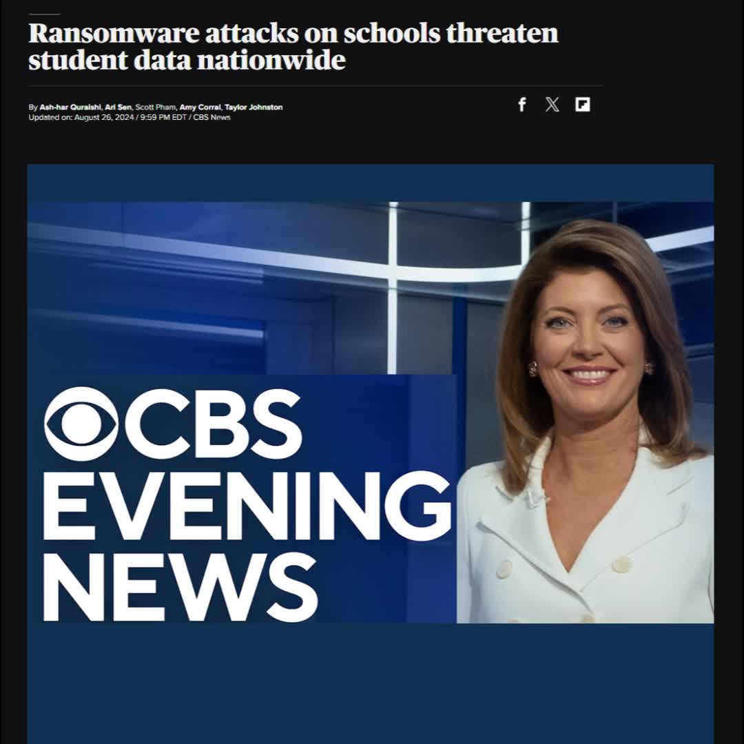 CBS Reports: Cyber Attack Cripples Tucson Unified School District thumbnail