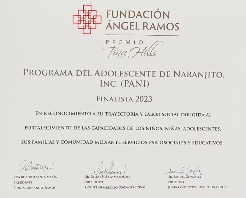Finalistas Premio Tina Hills (2023)